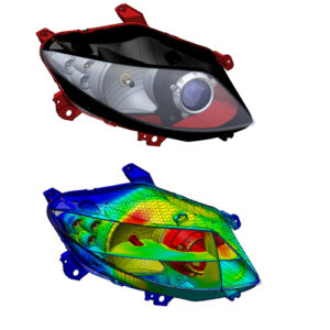 Flow Simulation of Automotive LED optimization